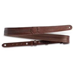 Taylor Slim Vegan Leather Guitar Strap - Chocolate Brown 4206-15