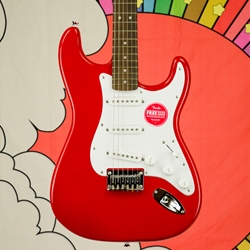 Squier Sonic Stratocaster HT, Laurel Fingerboard, White Pickguard, Torino Red 0373250558