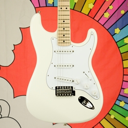 2008 Fender Standard Stratocaster Electric Guitar - Olympic White ISS22095