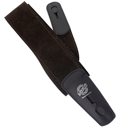 Lock-it Lock-It 2.75" Deluxe Suede Chocolate Strap Locking Guitar Strap LIS-202S275-CHC