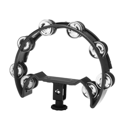 Stagg TAB-D BK, Drumset Tambourine 1/2 Moon, Hi-Hat Mountable, Black TAB-DBK