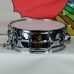 Early Pre Serial 60's Ludwig Keystone 14 x 5" Super Sensitive COB Chrome over Brass Snare Drum ISS22806