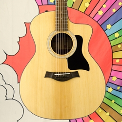 Taylor 114CE-S Sapele Grand Auditorium Acoustic - Electric Guitar, Gig Case