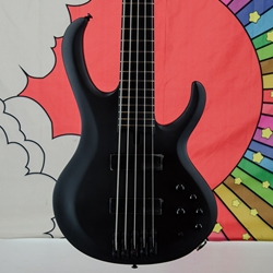 Ibanez Iron Label BTB625EX Bass Guitar, Flat Black BTB625EXBKF