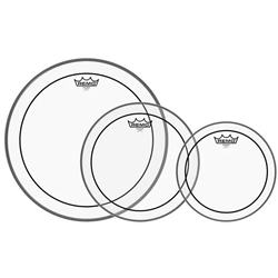 Remo 10" 12" and 16" Pinstripe Clear Pack PP-1470-PS