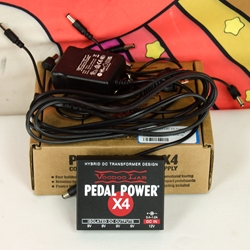 Used Voodoo Lab X4 Power Supply, Box Cables ISS25373