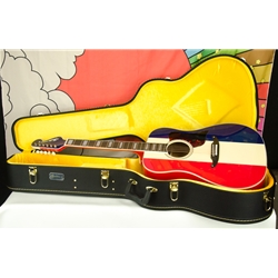 Fender Buck Owens Kingman™ with Case, Red White and Blue 0971712398