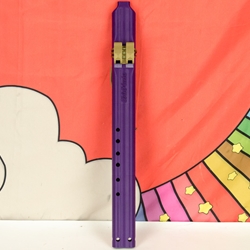 BaFlute Native American Style Drone Flute, Double Chamber,  3d Printed, Key of A, Purple ADBAFLUTE-PUR