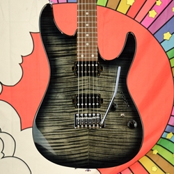 Ibanez Standard AZ24S1F Electric Guitar, Transparent Black Sunburst