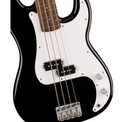 Squier Sonic® Precision Bass®, Laurel Fingerboard, White Pickguard, Black 0373900506