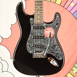 Squier Limited Edition Affinity Series® Stratocaster®, Laurel Fingerboard, Black Pearloid Pickguard, Black 0378005506
