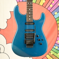 Vintage 80's Charvel Model 3, Blue, Locking Tremolo, Japan ISS27480