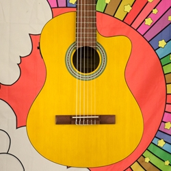 Ibanez GA3ECE Nylon-string Acoustic-Electric Guitar - Open Pore Amber GA3ECEOAM
