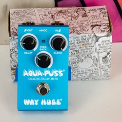 Used Way Huge Smalls Aqua Puss Analog Delay Pedal w/ Box ISS28250