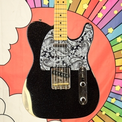 Fender Brad Paisley Road Worn Telecaster®, Maple Fingerboard, Black Sparkle 0145902398