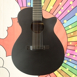 Ibanez AEG721 7-string Acoustic-electric Guitar - Black Out AEG721BOT