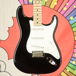 Used 2009 Fender Highway One Stratocaster, Maple Fingerboard, Flat Black, US Made ISS28414