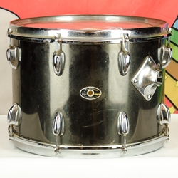 Used Slingerland 14" x 10" Rack Tom - Black Chrome, Niles 3ply Shell ISS28391