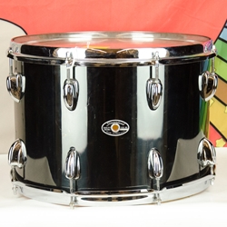 Used 70's Slingerland 14" x 9" rack tom - black (missing mount) ISS28395