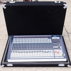 Used Soundcraft GB4 24-Channel Mixing Console w/ Flight Case ISS28260