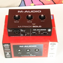 Used M-Audio M-Track Solo Audio Recording Interface w/ box ISS28407