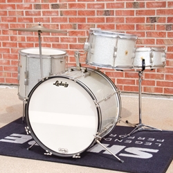 1966 Ludwig Club Date Drum Kit, Original Jazz Fesival Snare, Silver Sparkel, Keystone ISS28398