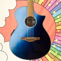 Used Ibanez AEWC32FM Indigo Sunburst Fade Acoustic Electric Guitar ISS28511