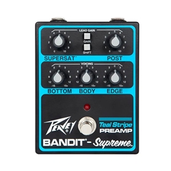 Peavey Bandit® Supreme Teal Stripe Preamp Pedal 03621630
