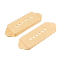 Allparts Pickup cover set for P-90 ® with "ears" (High & Low covers, cream color) PC-0739