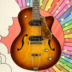DEMO Godin 5th Avenue CW Kingpin II Cognac Burst P90 050987