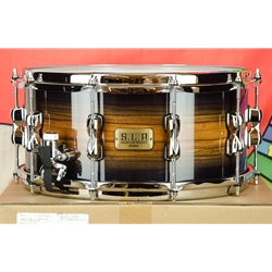 Tama S.L.P. Bubinga/Maple Snare Drum, 6.5" x 14", Midnight Zebrawood Burst LBM1465ZMZB