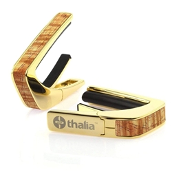 Thalia 24k Gold finish Capo w/AAA Hawaiiian Koa Inlay TH-CG200-HK