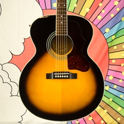 Used Epiphone EJ-200 Limited Edition Custom Shop Artist Acoustic Guitar, Vintage Sunburst, LR Baggs Pickup, Hardcase ISS28863