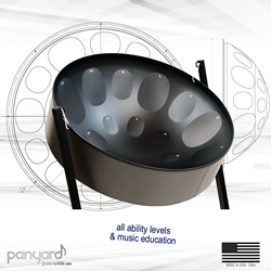 Panyard C-20 Lead Steel Pan - Caribbean Night PACKAGE - Pan + Stand + FREE Mallets W1701