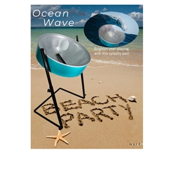 Panyard C-20 Lead Steel Pan - High Ocean Wave PACKAGE - Pan + Stand + FREE Mallets W1707