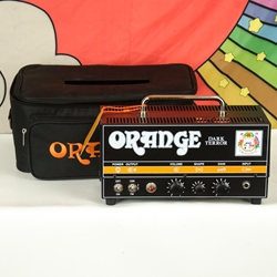 Used Orange Dark Terror 15 Watt Tube Head ISS29030