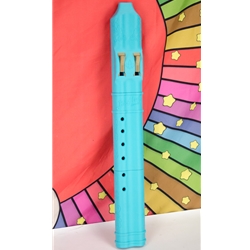 BaFlute F# Medium Low Tone Drone Flute, 432hz Double Chamber Drone Flute, Native American Style Flute, Turquoise DUO362TRQ