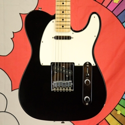 Used 2004 Fender Telecaster Standard Electric Guitar, Black, Maple Fingerboard ISS29123
