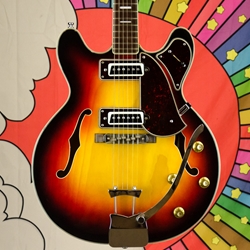 Used 60's Bruno Conqueror Archtop Teisco Del Ray, Electric Guitar, Case ISS29339