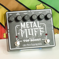 Electroharmonix Used Electro Harmonix EH Metal Muff Pedal w/ Top Boost ISS29307