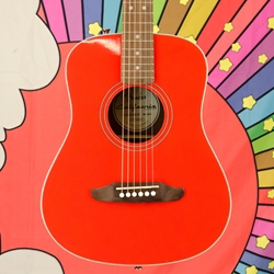 Fender California Standard Redondo Mini with Bag, Spruce Top, Fiesta Red w/bag 0974101140