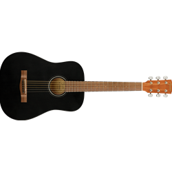 Fender FA-15 3/4 Scale Steel with Gig Bag, Walnut Fingerboard, Black 0971170106