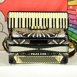 Rosciani Polytonette "Polka King" 120- bass Accordion w/ Case ISS28948