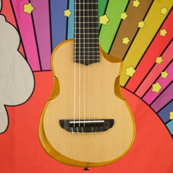 Used Ibanez AUP10N Nylon Piccolo Guitar, Guilele, 6-string Ukulele, Acoustic - Natural ISS29021