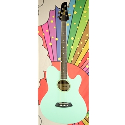 Ibanez Talman TCY10E Acoustic-Electric Guitar, Sea Foam Green (Factory 2nd) TCY10EFSH-2ND