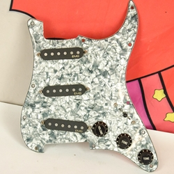 Used Set of EMG SA Single Coil Pickups - Loaded on Stratocaster Strat Pickguard ISS29664