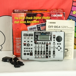 Used Boss BR-864 8-Track Recorder w/ Box & Flashcard ISS29759