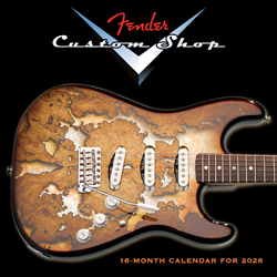 16 month Fender® Custom Shop guitar calender- 2026 9190190000