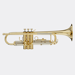 Blessing Bb Trumpet, .460 Bore, Clear Lacquer, Outfit BTR1287