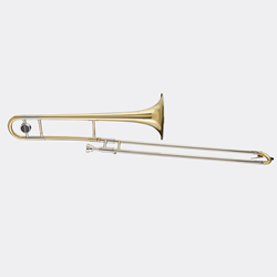 Blessing Bb Trombone, .500 Bore, Clear Lacquer, Outfit BTB1287C